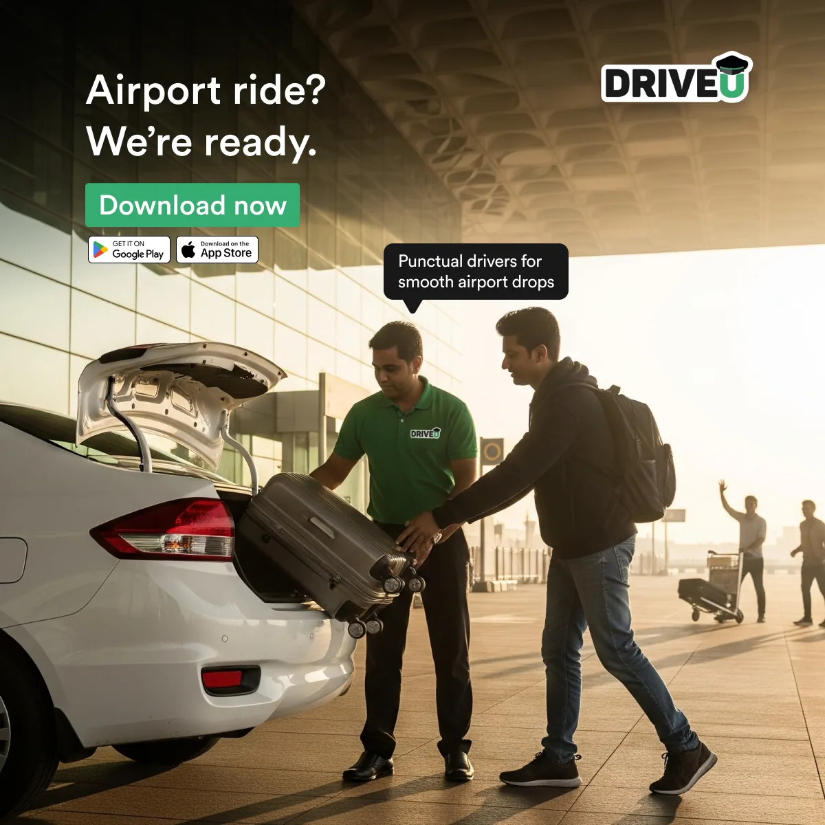 DriveU airport drop performance ad