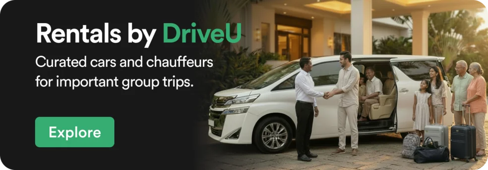 DriveU rentals in-app banner